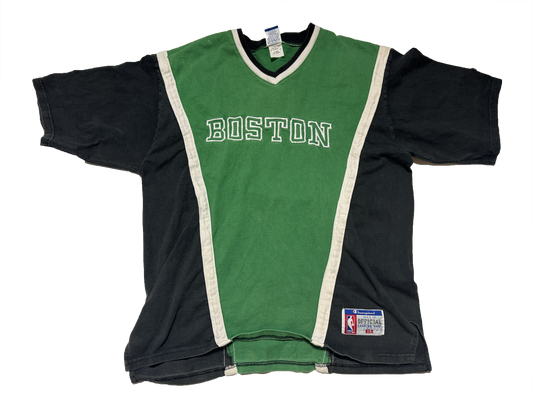 1990s Boston Celtics Throwback Champion Shooting Shirt Size Large