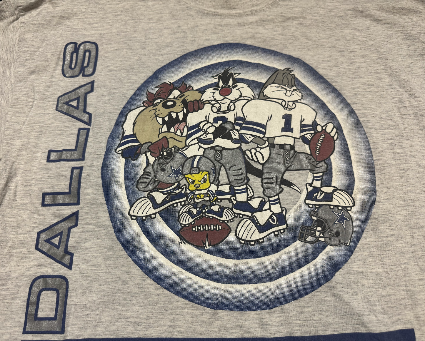 Dallas Cowboys Looney Tunes 1993 Shirt Size Large