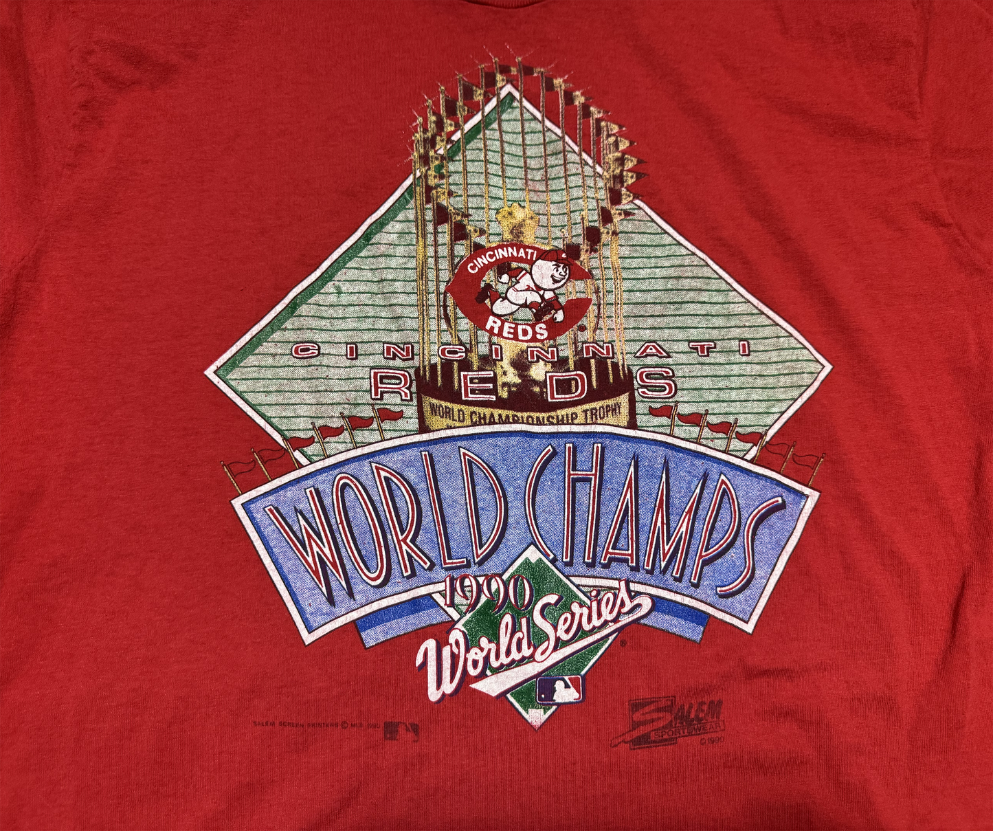 1990 World Series Champions Red Cincinnati Reds Shirt Size XL