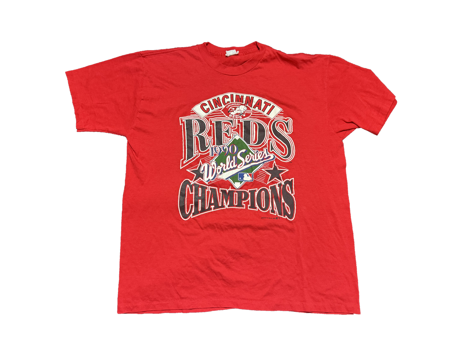 1990 World Series Champions Red Cincinnati Reds Shirt Size Large