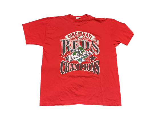 1990 World Series Champions Red Cincinnati Reds Shirt Size Large