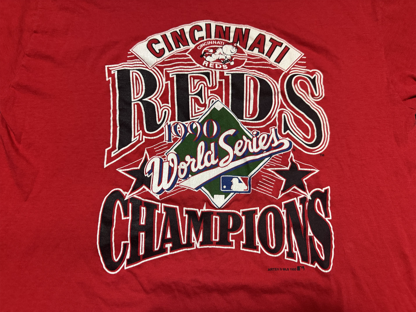 1990 World Series Champions Red Cincinnati Reds Shirt Size Large