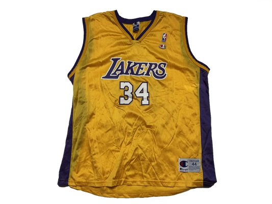 Shaquille O'Neal Los Angeles Lakers 2000s Champion Jersey Size Large