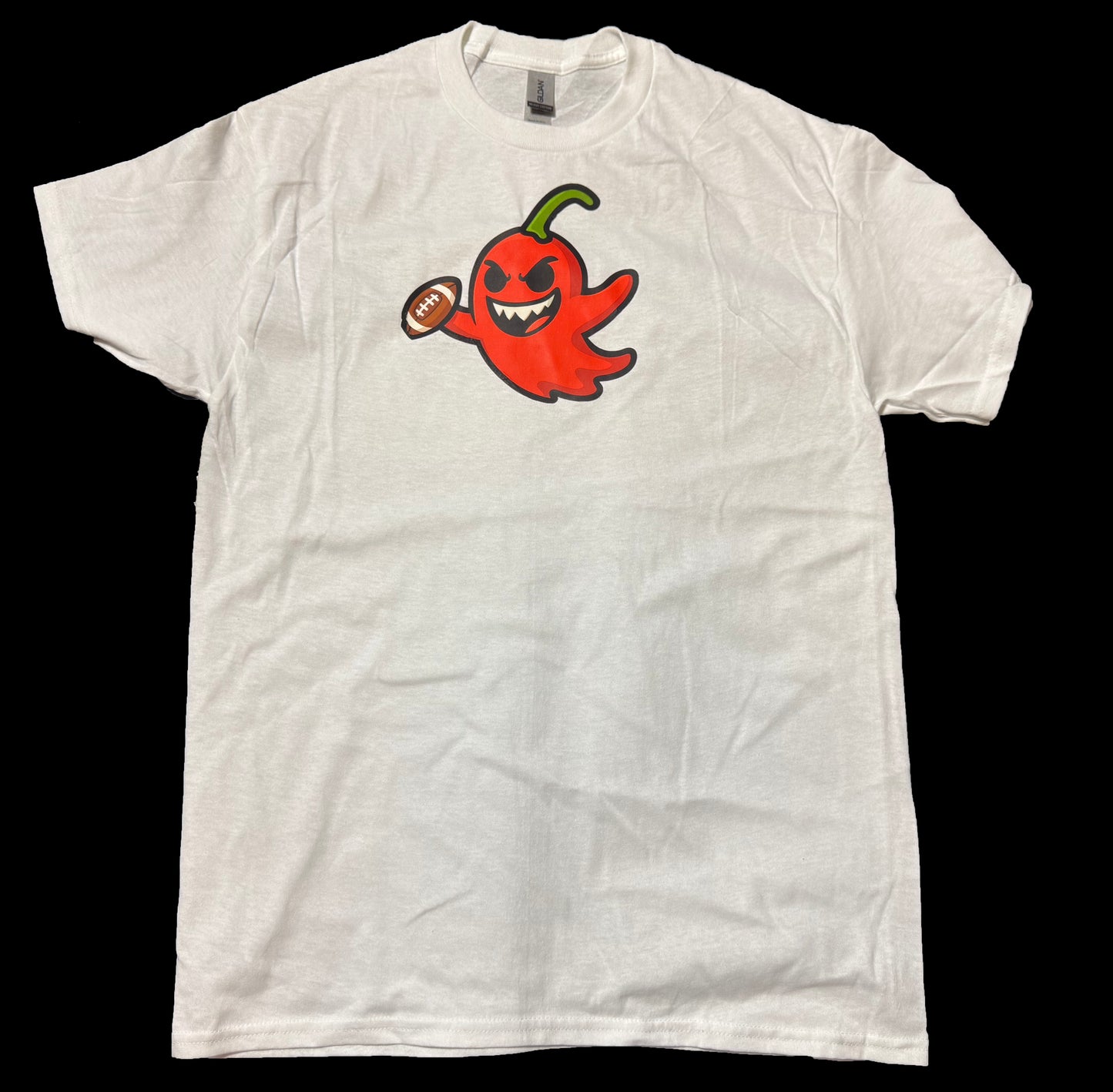 White Spice Tech Ghost Peppers Logo Tee