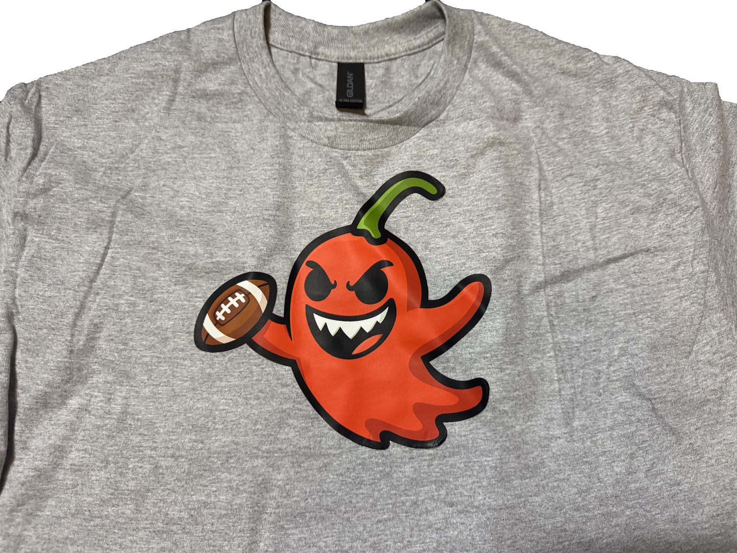 Grey Spice Tech Ghost Peppers Logo Tee