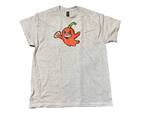 Grey Spice Tech Ghost Peppers Logo Tee