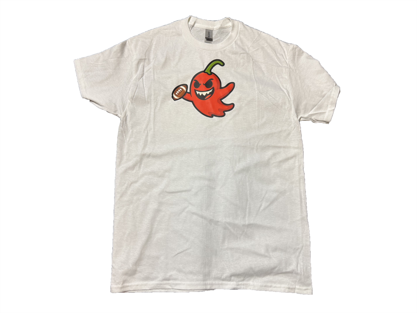 White Spice Tech Ghost Peppers Logo Tee