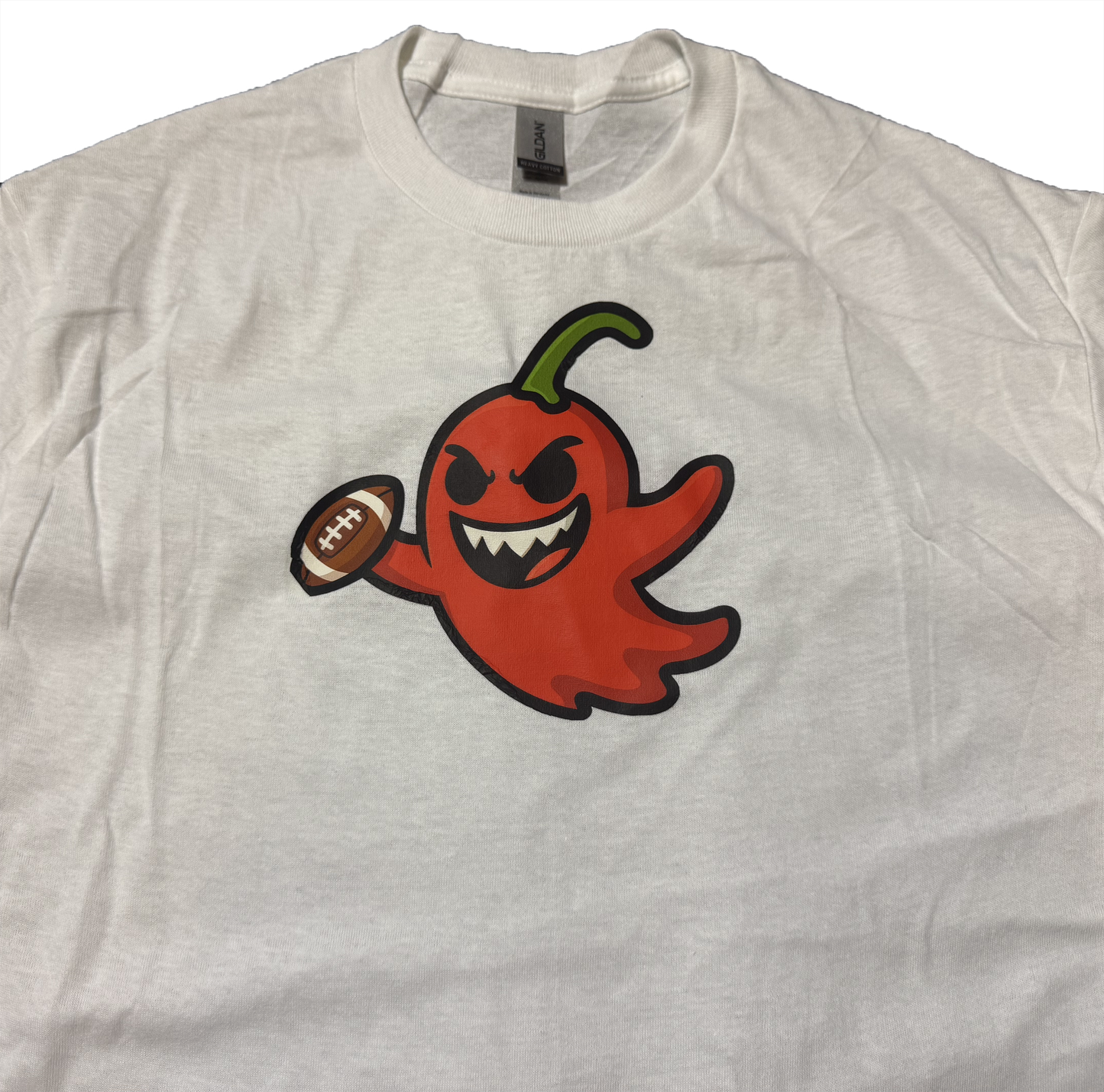 White Spice Tech Ghost Peppers Logo Tee