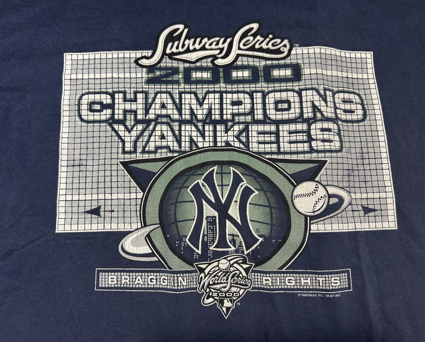 Subway Series 2000 World Series New York Yankees Shirt Size XL