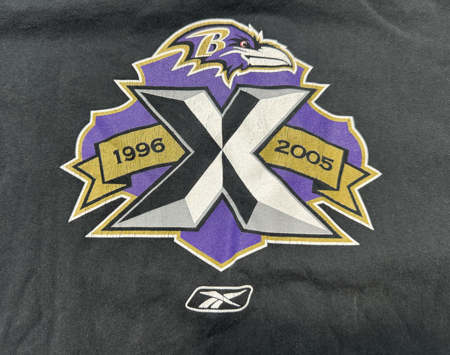 Baltimore Ravens 1996-2005 Reebok Shirt Size XL