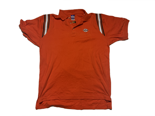 Cleveland Browns 2000s Reebok Team Apparel Orange Polo Size Large