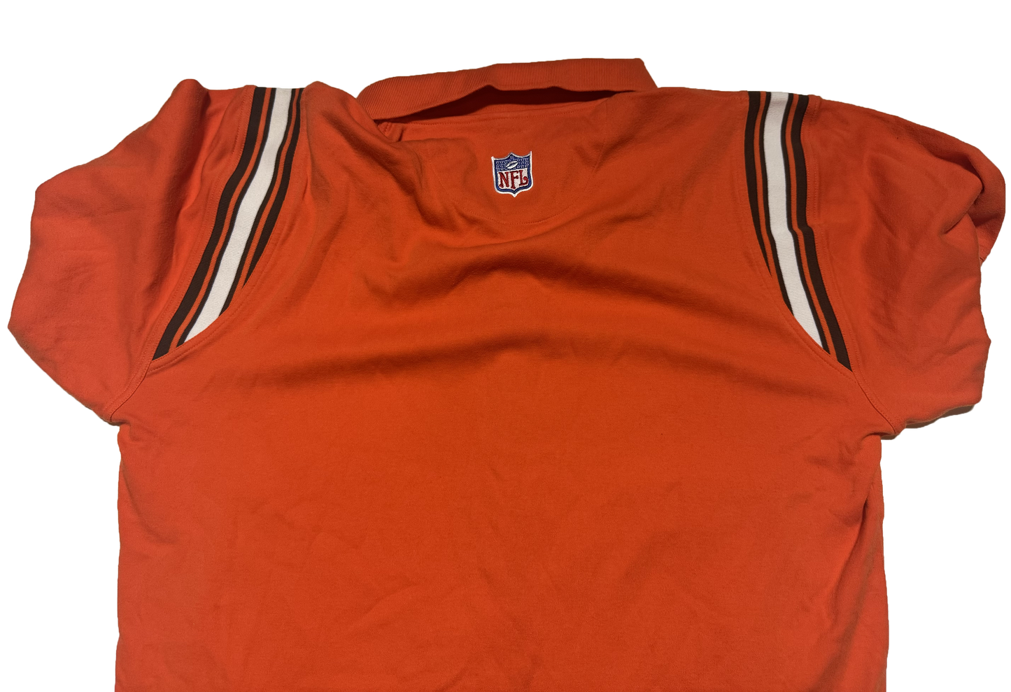 Cleveland Browns 2000s Reebok Team Apparel Orange Polo Size Large