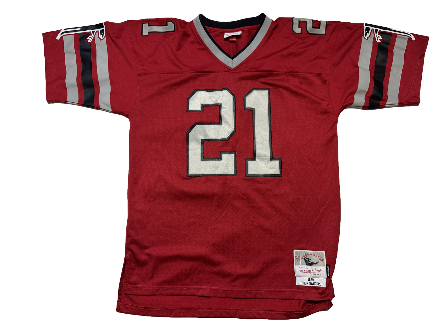 Deion Sanders Atlanta Falcons Throwback 1989 Jersey Size Large