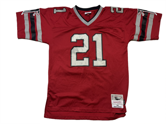 Deion Sanders Atlanta Falcons Throwback 1989 Jersey Size Large