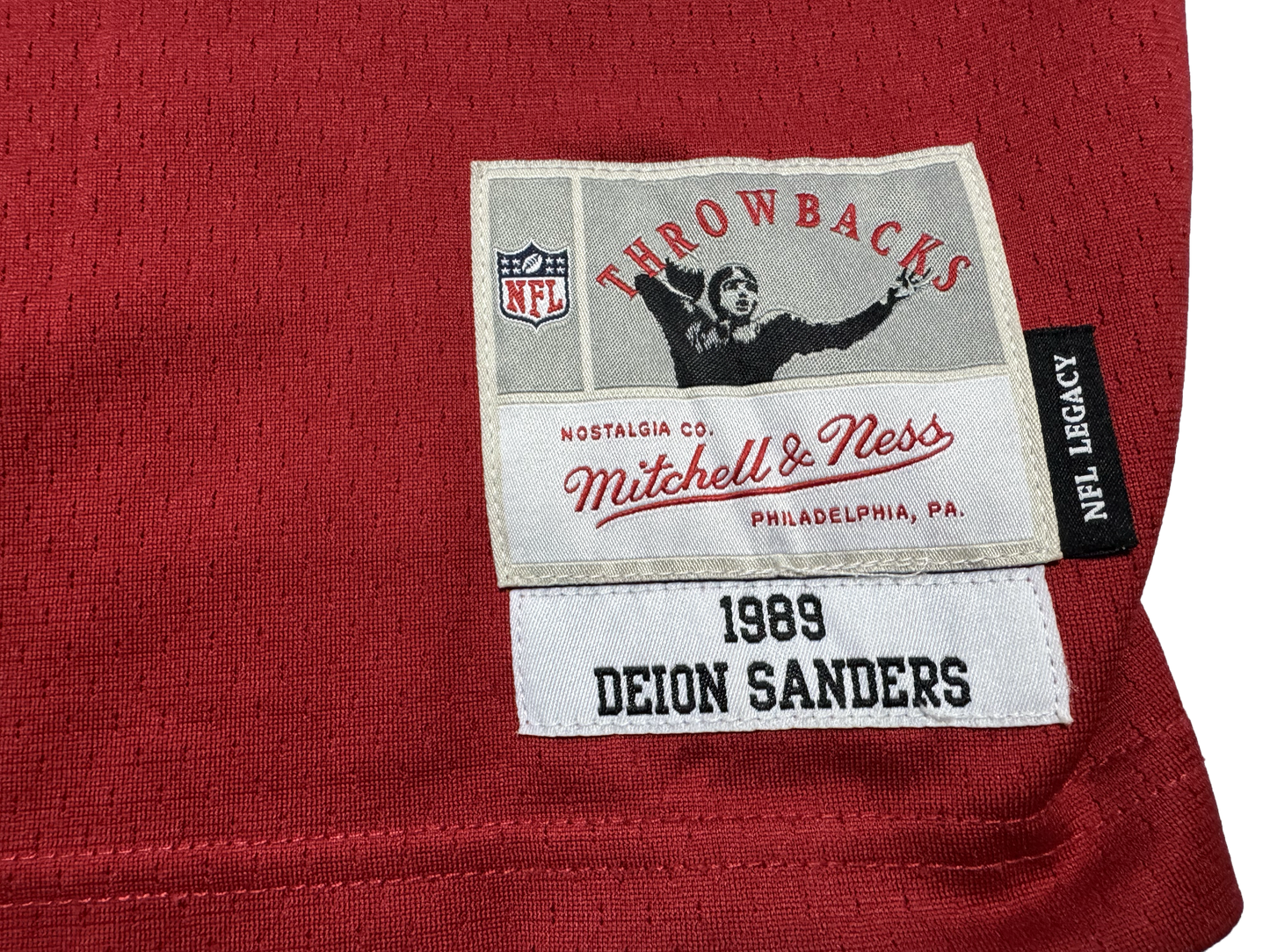 Deion Sanders Atlanta Falcons Throwback 1989 Jersey Size Large