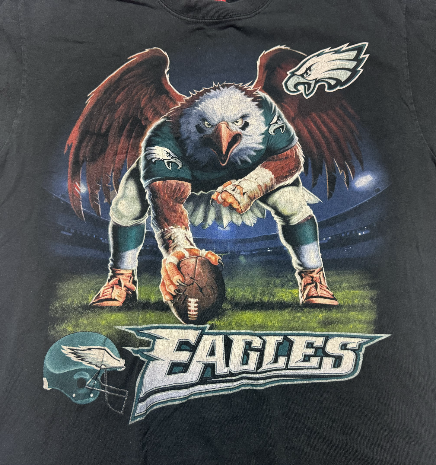 Philadelphia Eagles 2000s Reebok All Over Print Shirt Size Large
