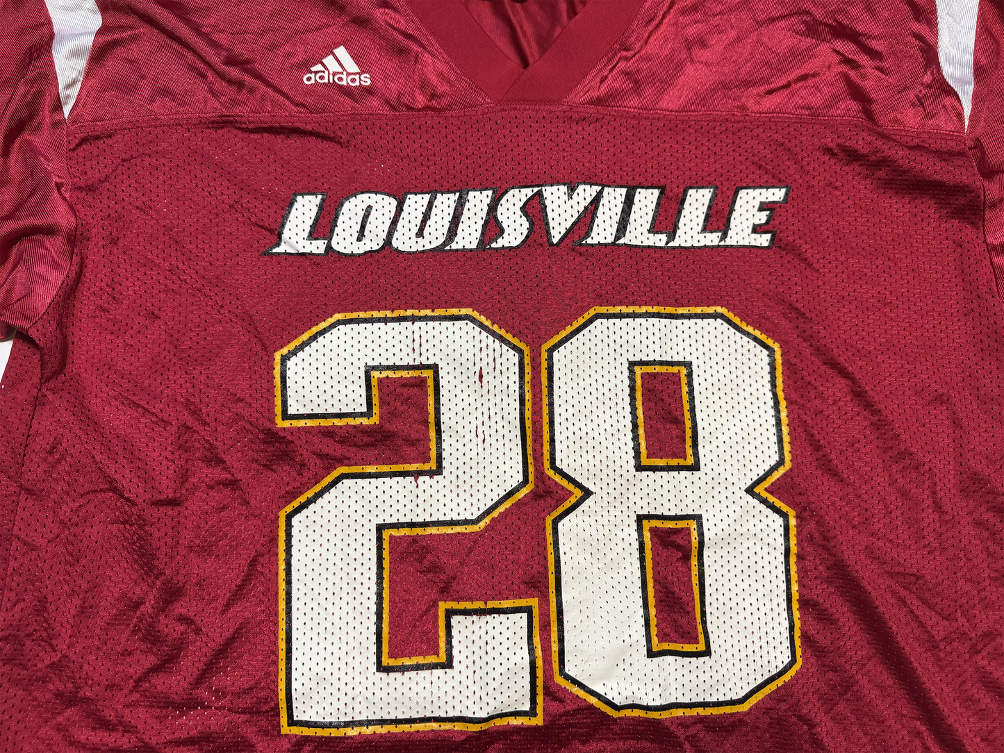 Louisville Cardinals 2000s Football Jersey #28 Size XL