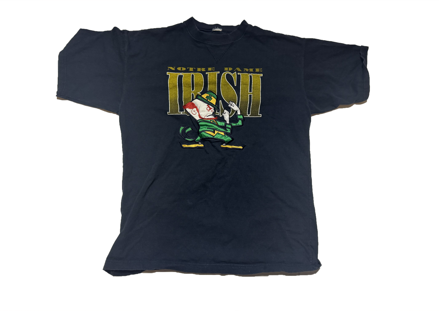 Notre Dame 1990s Logo Shirt Size Large