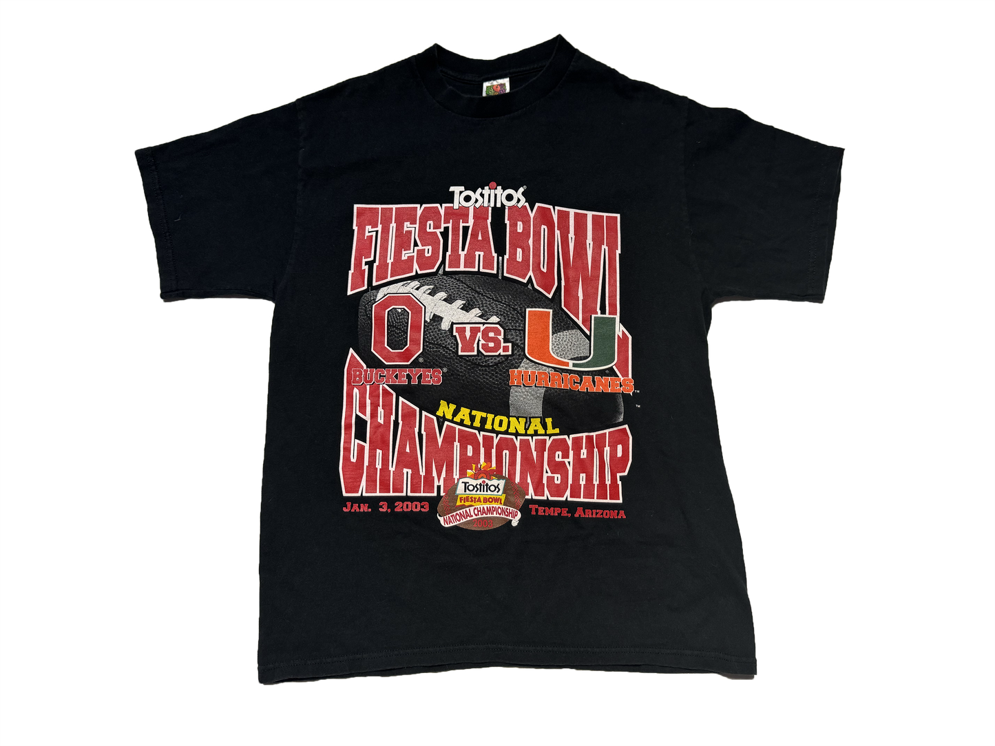2003 Fiesta Bowl Ohio State Miami Shirt Size Large