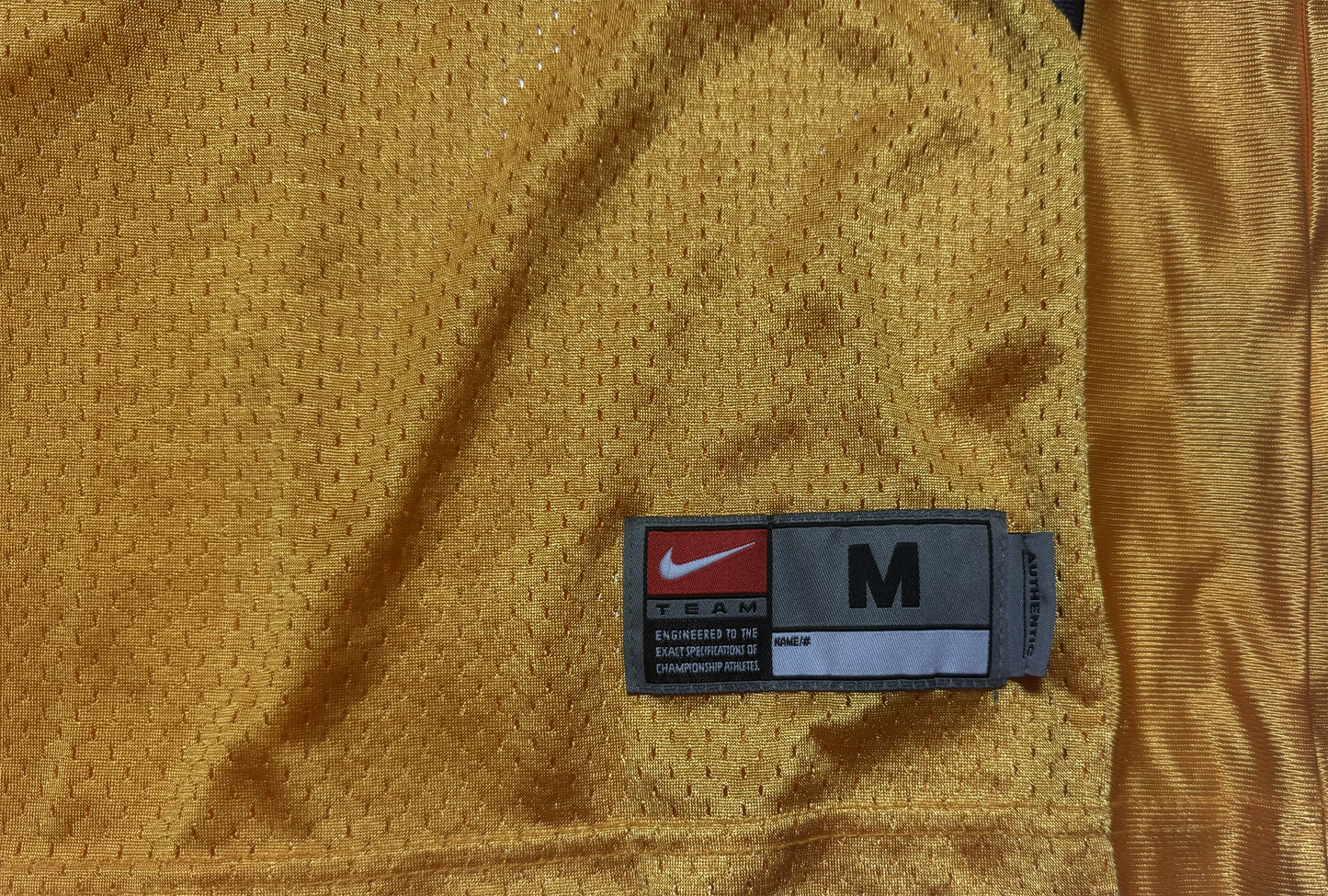 Pat White Gold West Virginia Nike Jersey Size Medium