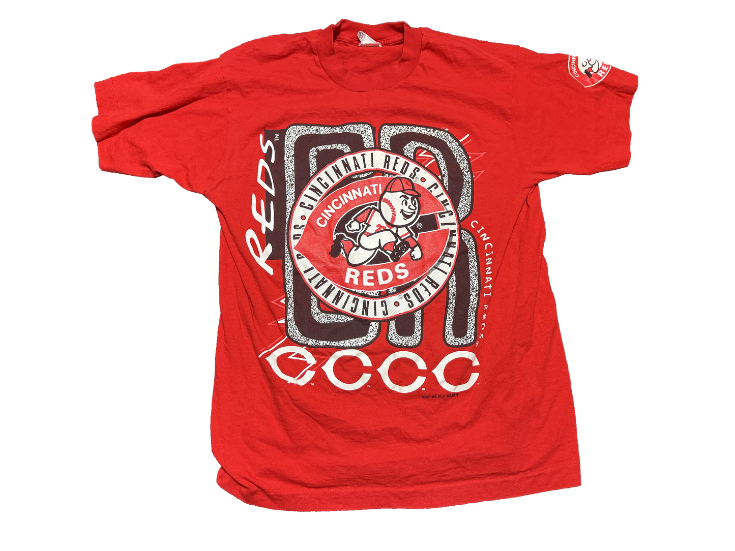 1990s Cincinnati Reds Retro Logo Shirt Size Large