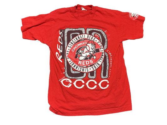 1990s Cincinnati Reds Retro Logo Shirt Size Large