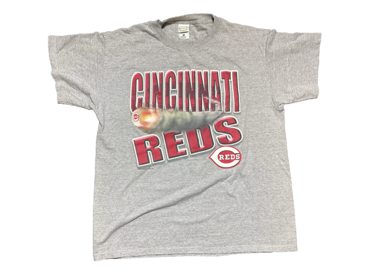 Grey Cincinnati Reds 2000 Logo Tee Size Large