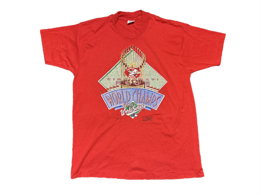 1990 World Series Champions Red Cincinnati Reds Shirt Size XL