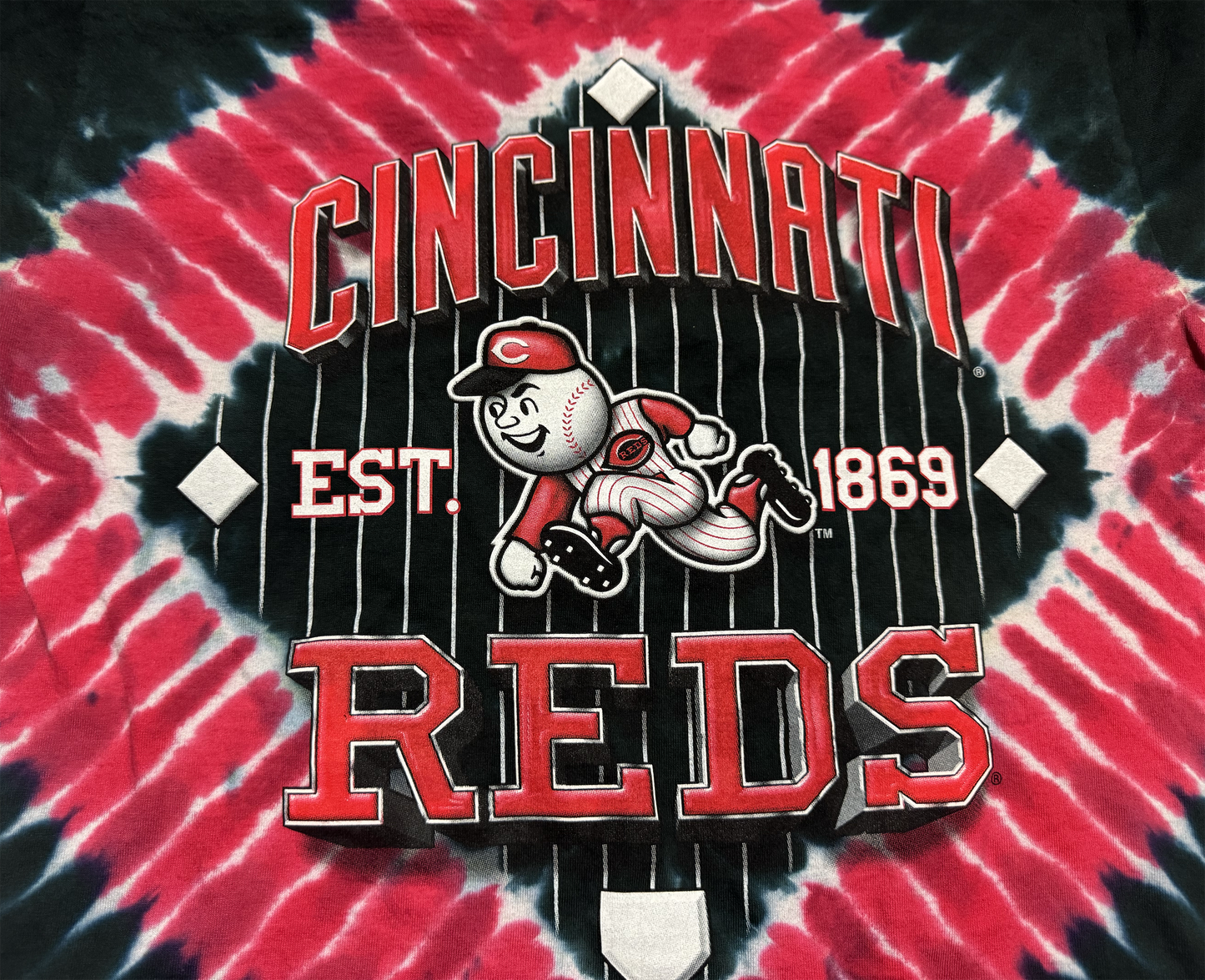 Tie Dye Cincinnati Reds 2005 Shirt Size Large