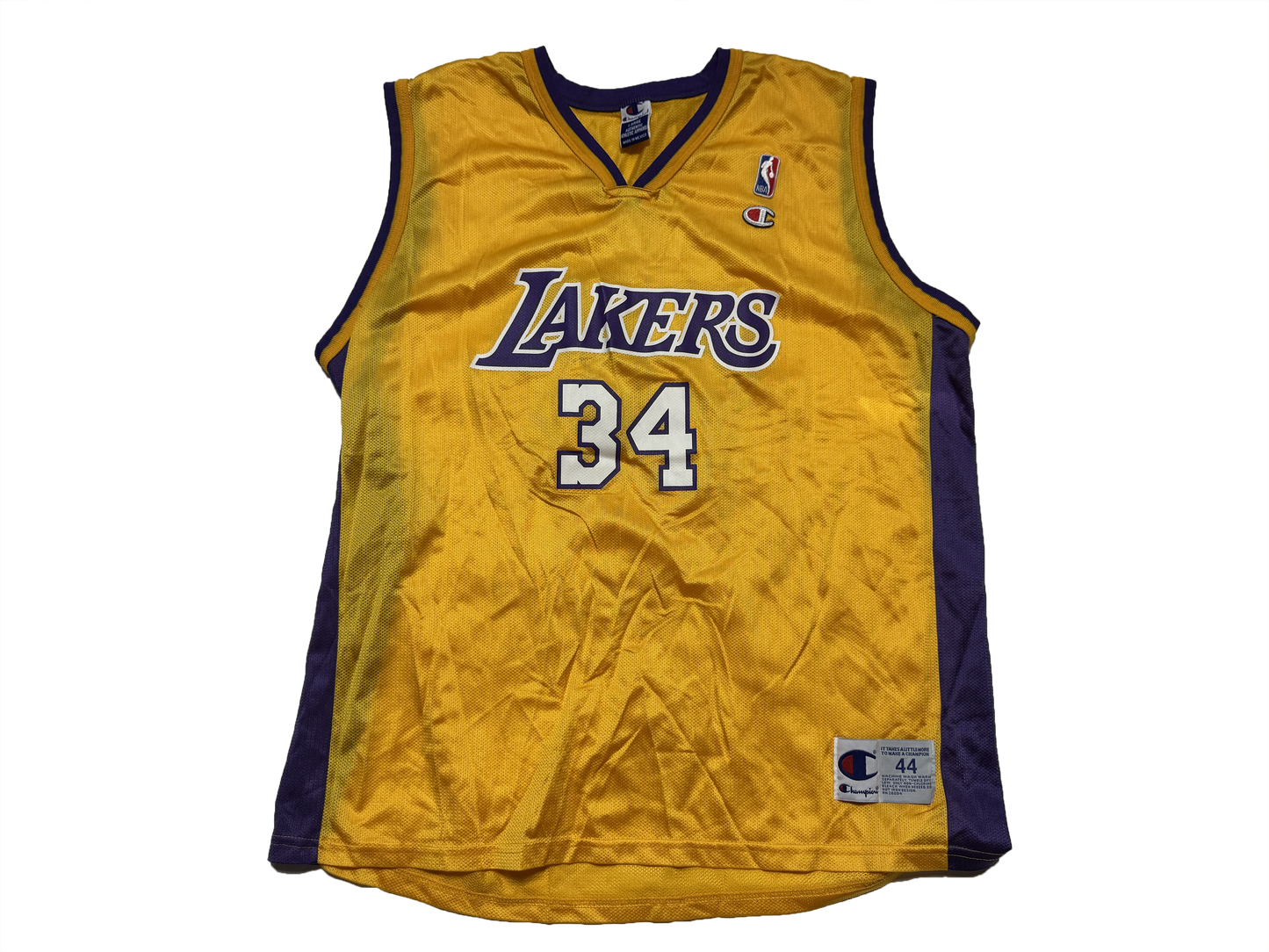 Shaquille O'Neal Los Angeles Lakers 2000s Champion Jersey Size Large