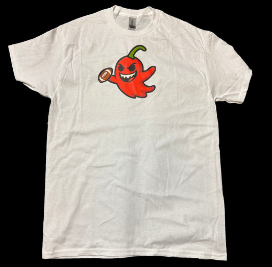 White Spice Tech Ghost Peppers Logo Tee