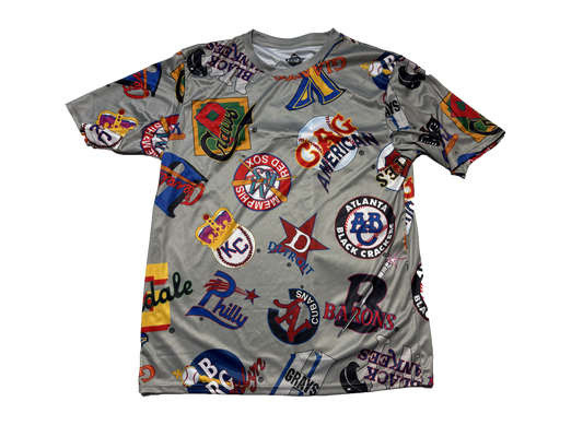 Negro Leagues Baseball All Over Print Shirt NWT Size Large