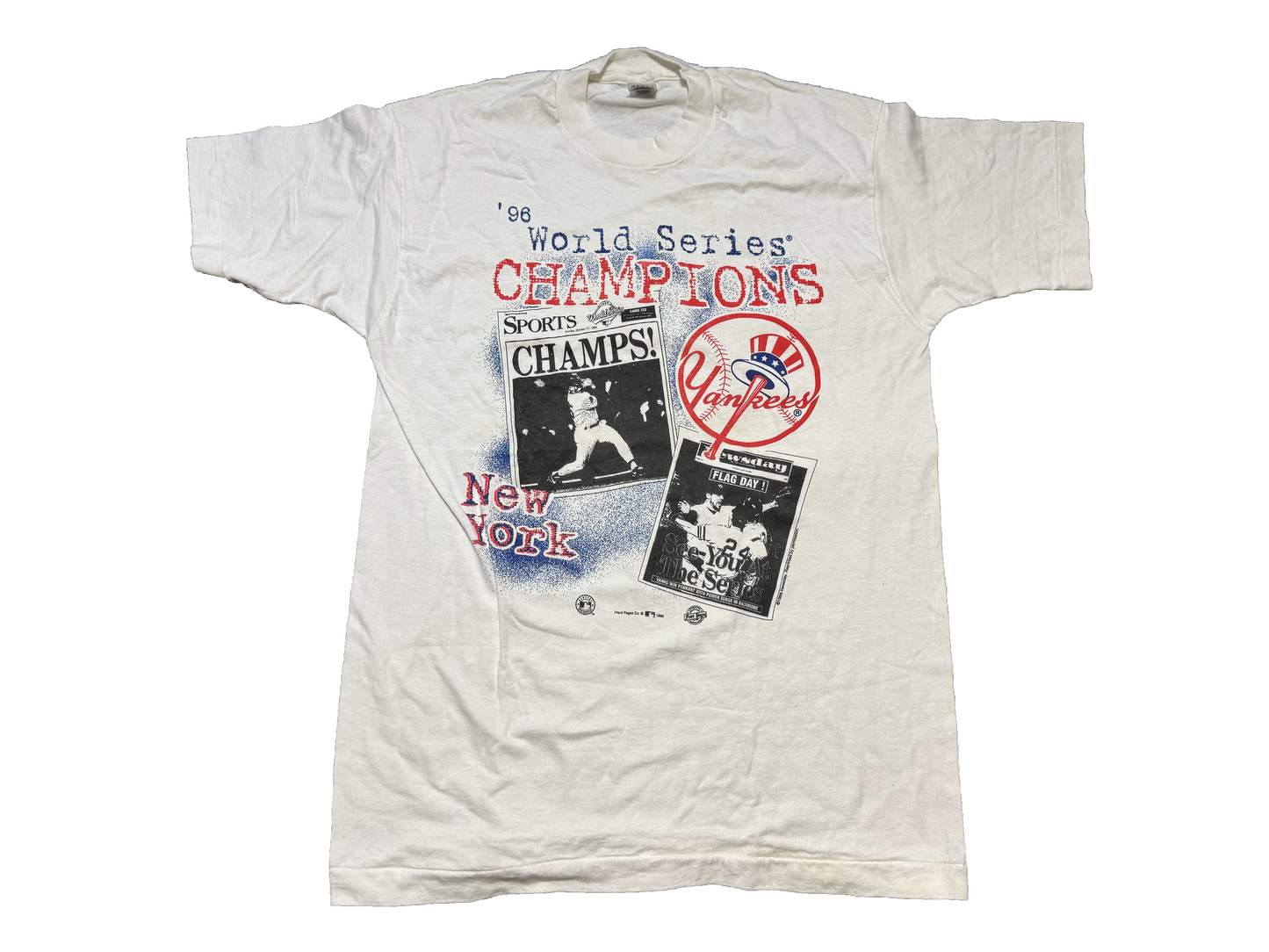 1996 New York Yankees World Series Champions Shirt Size Large