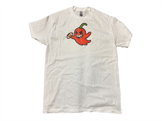 White Spice Tech Ghost Peppers Logo Tee