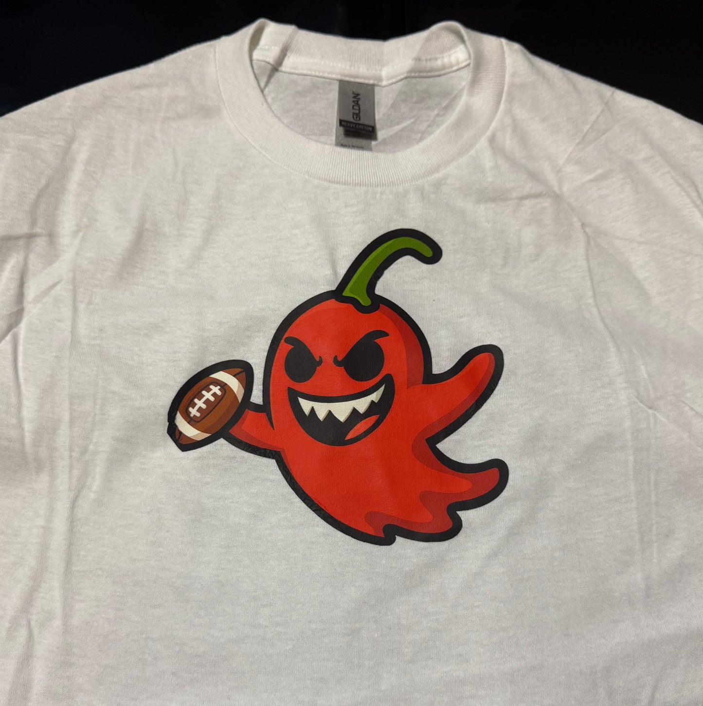 White Spice Tech Ghost Peppers Logo Tee